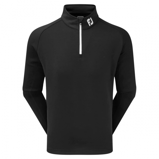 Footjoy Chillout Pullover Black i gruppen Golfhandelen / Klr og sko / Golfklr herre / Genser hos Golfhandelen Ltd (FJ Chill pull black)